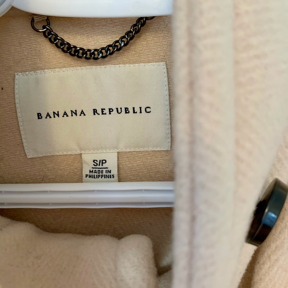Cream Banana Republic Toggle Coat - Picture 6 of 10